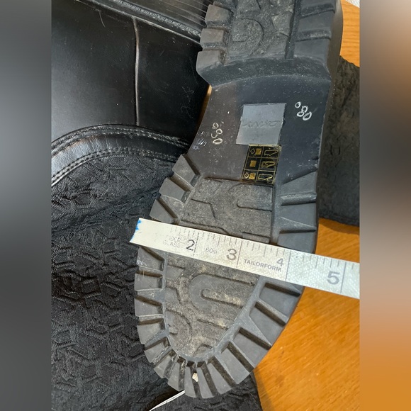 DKNY Rain Cascade Black Boots Womens US 6.5 UK 37 Knee High Cold Weather Y2K Gal - Picture 11 of 12